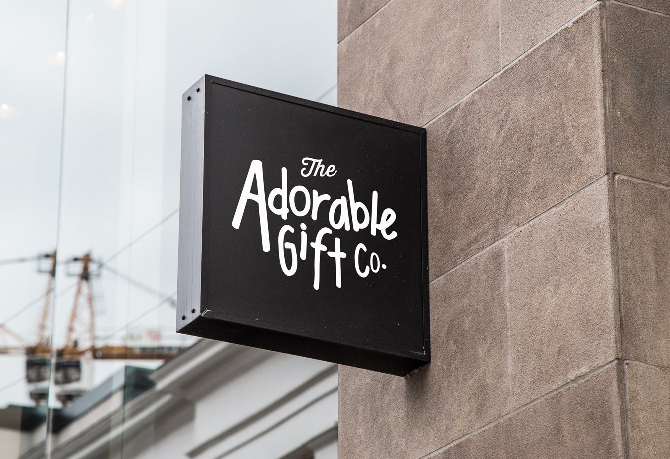 Adorable Gift Co Signage