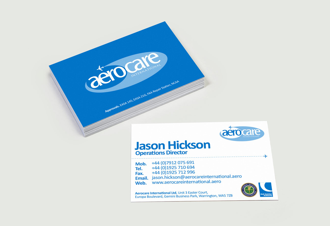 Aerocare Business Card Branding