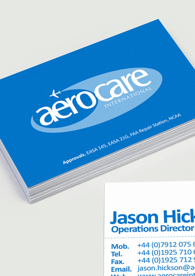 Business Card Design Aerocare International